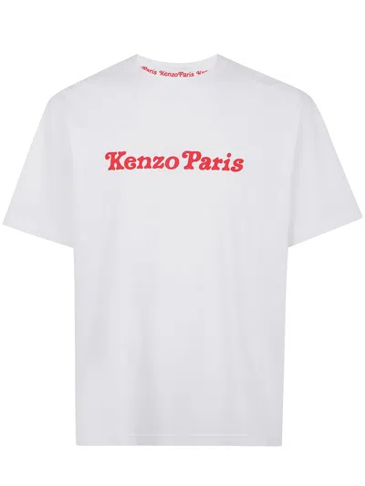 Kenzo Verdy Os Printed Cotton T-shirt In White
