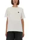 Kenzo Tshirt With Boke Flower Embroidery In White