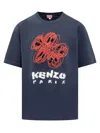 KENZO T-SHIRT WITH DRAWING PRINT