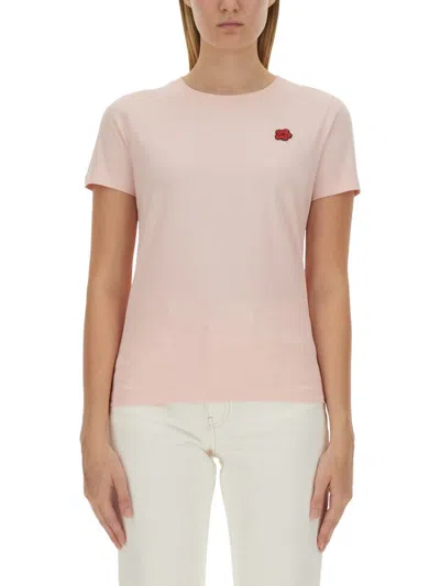 Kenzo T-shirt With Logo In Pink