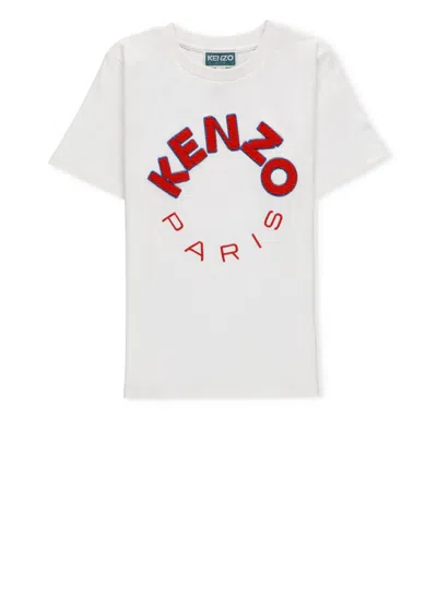 Kenzo Kids' T-shirt With Logo In Ivory