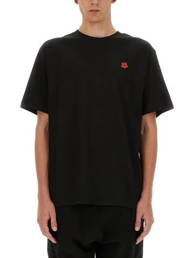 KENZO T-SHIRT WITH LOGO PATCH