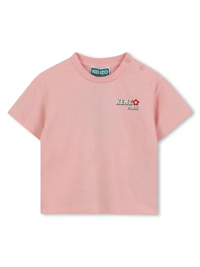 Kenzo T-shirt With Logo In Pink