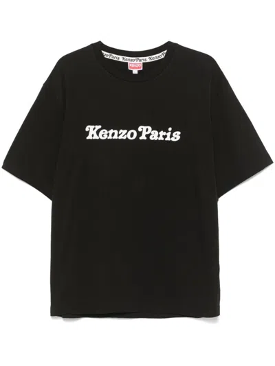 Kenzo T-shirt With Logo Print In Black