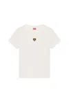 Kenzo 'lucky Tiger Crest' Embroidered Classic T-shirt In White