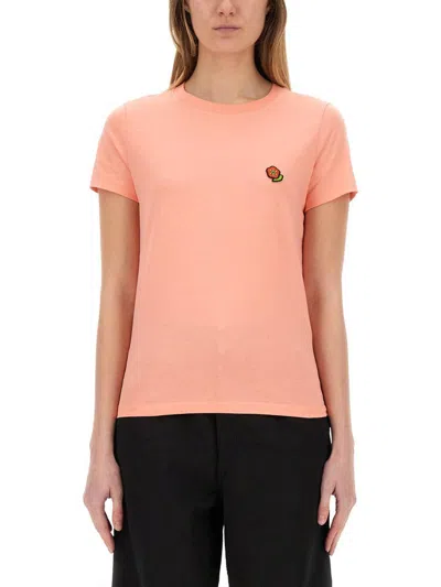 KENZO KENZO T-SHIRT WITH "POP" EMBROIDERY
