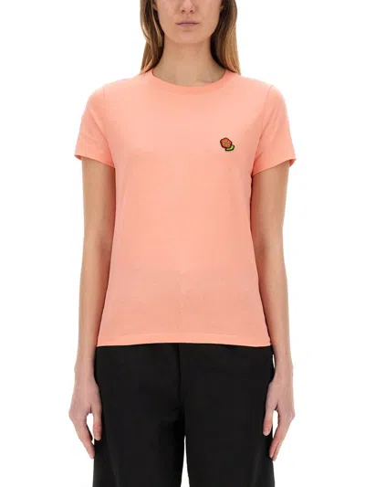 KENZO KENZO T-SHIRT WITH "POP" EMBROIDERY