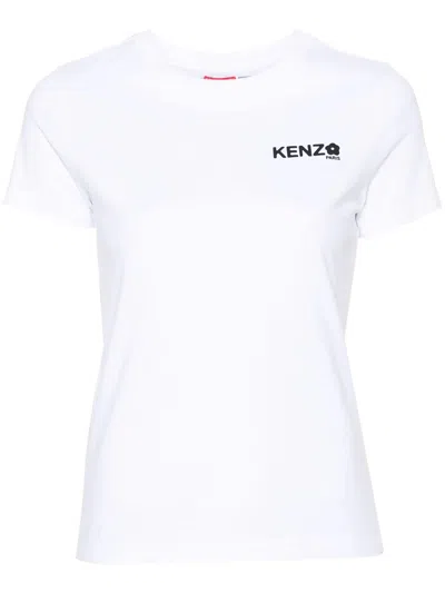 Kenzo Logo-print Cotton T-shirt In White