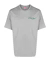 Kenzo T-shirt With Round Neck And Short Sleeves In Gray