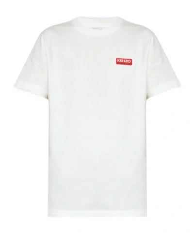 Kenzo T-shirt With Round Neck And Short Sleeves In White
