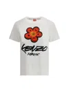 Kenzo Graphic Print Crewneck Short Sleeve T-shirt In White