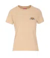 Kenzo Happy Tiger T-shirt In Beige