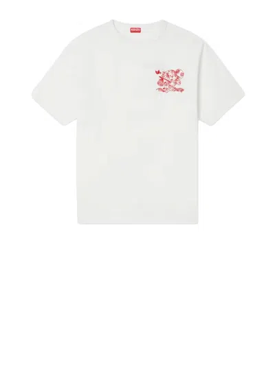 Kenzo T-shirts And Polos Beige In White