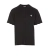 Kenzo Black T-shirt With White Tiger Patch. In Black