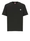 Kenzo Black T-shirt With White Tiger Patch. In Black
