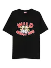 Kenzo Tiger Graphic Short Sleeve Crew Neck T-shirt In Black