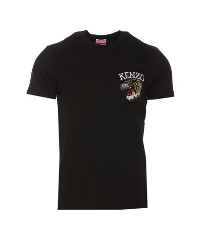 Kenzo Men Black Crewneck Printed T-shirt, Xl Luxury T-shirts For Men Darveys