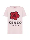 Kenzo Printed Cotton Jersey T-shirt In Faded Pink