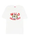 Kenzo Graphic-print T-shirt In Neutral