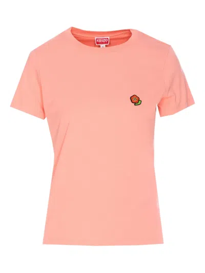 KENZO LOGO-EMBROIDERED COTTON T-SHIRT