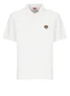 Kenzo White Cotton T-shirt With Embroidered Tiger Logo In White