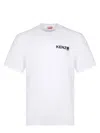 Kenzo White Cotton T-shirt With Logo In White