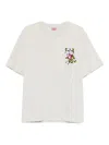 Kenzo Embroidered T-shirt In White