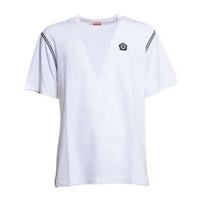 Kenzo Floral Detail T-shirt In White