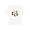 Kenzo Tiger Motif Crew Neck Short Sleeve T-shirt In White