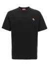 Kenzo Black Cotton T-shirt In Black