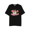 Kenzo Tiger Graphic Short Sleeve Crew Neck T-shirt In Black