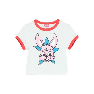 Kenzo T Shirts Blue In White