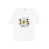 Kenzo Tiger Motif Crew Neck Short Sleeve T-shirt In White