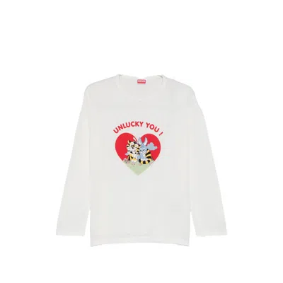 Kenzo Graphic-print T-shirt In White