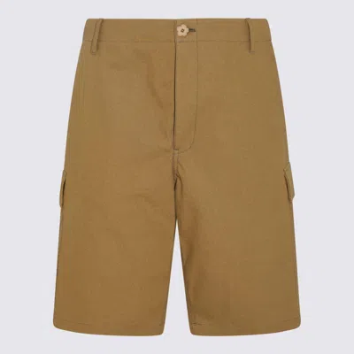 Kenzo Tabac Cotton Shorts In Brown