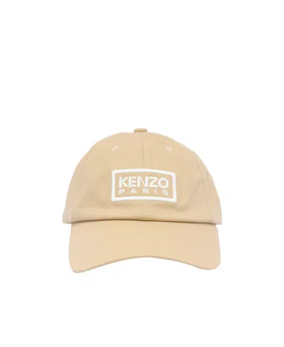 Kenzo Tag Cap In Nude