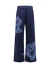 Kenzo Indigo  Paris Rose Tailored Jeans In Blue