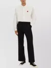 Kenzo Tailored Shirt With Buttoned Collar And Cuffs In White