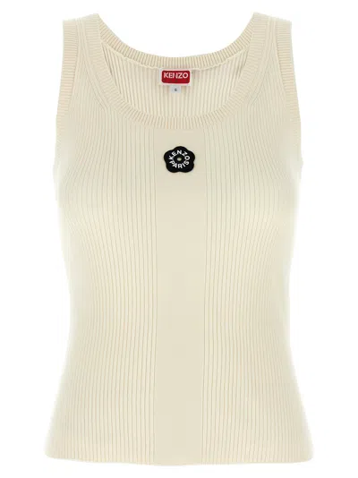 Kenzo Tank Top In Cream