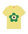 Kenzo Target-print Cotton T-shirt In Yellow