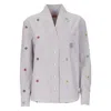 Kenzo Striped Target-logo Poplin Shirt