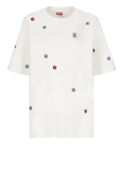 Kenzo Target T-shirt In White