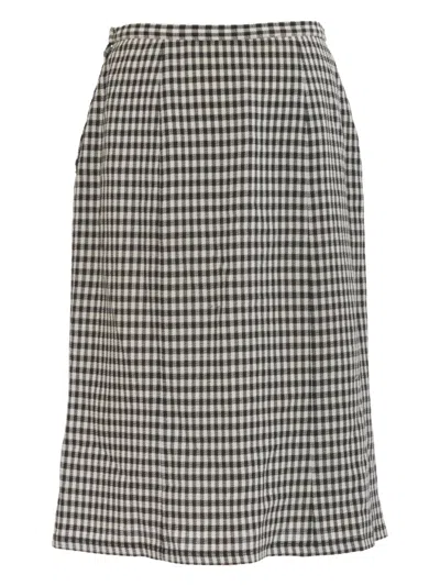 Pre-owned Kenzo Tartan-check Midi Dress