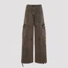 Kenzo Dyed Canvas Cargo Pants In Nude & Neutrals
