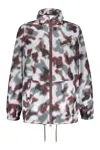 Kenzo Technical Fabric Hooded Jacket In Multicolor