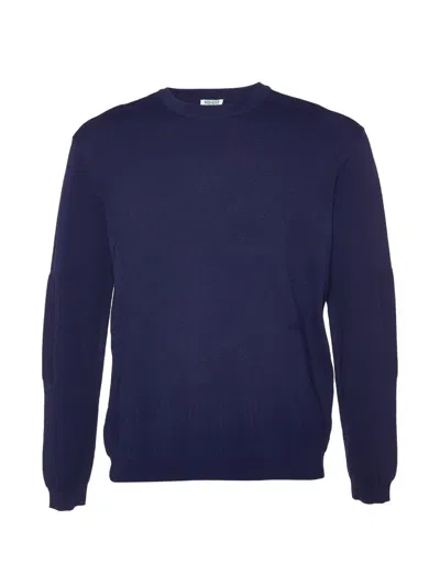 Pre-owned Kenzo Textured Knit Sweater In Blue