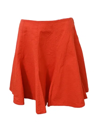 Pre-owned Kenzo Textured Mini Skirt In Red