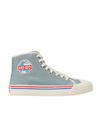 KENZO KENZOSCHOOL DENIM HIGH-TOP TRAINERS