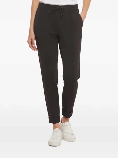 Pre-owned Kenzo Tie-waist Trousers In Black