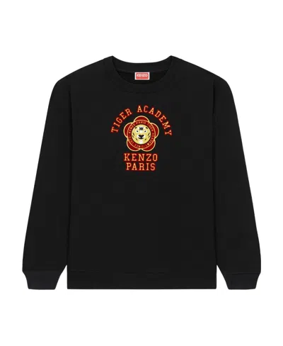 Kenzo Tiger Academy Fleece Sweatshirt In Black